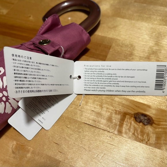 NWT Japan 35" Small/Petite Folding Umbrella - Compact 12" Travel Size - Picture 5 of 7
